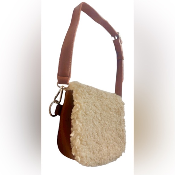 Nordstrom Cream and Brown Shoulder Bag, New Without Tags - Picture 2 of 5